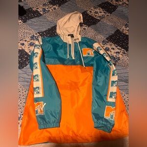 MTV 1/4 Zip Windbreaker Size Small
